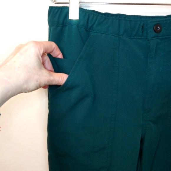 Figs Cairo Women's Evergreen Elastic Waist With Button/Zipper Skinny Scrub Pants - Picture 3 of 13